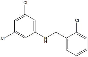 3,5-dichloro-N-[(2-chlorophenyl)methyl]aniline Structure