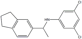 3,5-dichloro-N-[1-(2,3-dihydro-1H-inden-5-yl)ethyl]aniline