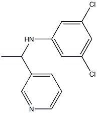 3,5-dichloro-N-[1-(pyridin-3-yl)ethyl]aniline,,结构式