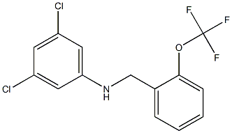 3,5-dichloro-N-{[2-(trifluoromethoxy)phenyl]methyl}aniline Structure