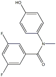 3,5-difluoro-N-(4-hydroxyphenyl)-N-methylbenzamide Structure