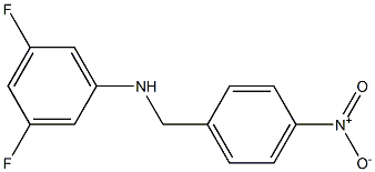 3,5-difluoro-N-[(4-nitrophenyl)methyl]aniline Structure