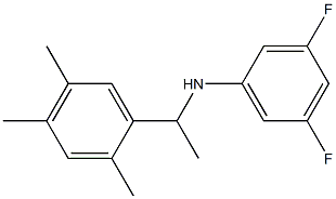 3,5-difluoro-N-[1-(2,4,5-trimethylphenyl)ethyl]aniline