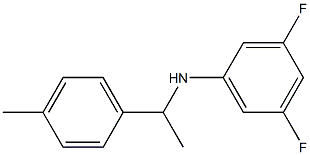 3,5-difluoro-N-[1-(4-methylphenyl)ethyl]aniline Structure