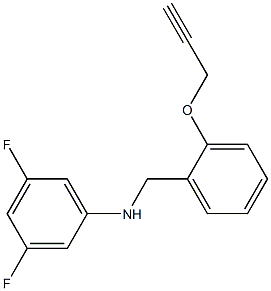 3,5-difluoro-N-{[2-(prop-2-yn-1-yloxy)phenyl]methyl}aniline Structure