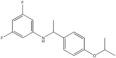 3,5-difluoro-N-{1-[4-(propan-2-yloxy)phenyl]ethyl}aniline,,结构式