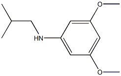 3,5-dimethoxy-N-(2-methylpropyl)aniline,,结构式