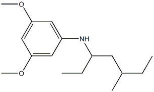 3,5-dimethoxy-N-(5-methylheptan-3-yl)aniline Structure