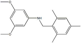 3,5-dimethoxy-N-[(2,4,6-trimethylphenyl)methyl]aniline|