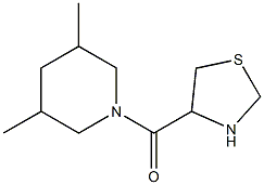 3,5-dimethyl-1-(1,3-thiazolidin-4-ylcarbonyl)piperidine