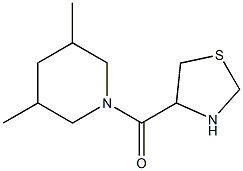  3,5-dimethyl-1-(1,3-thiazolidin-4-ylcarbonyl)piperidine