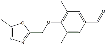 3,5-dimethyl-4-[(5-methyl-1,3,4-oxadiazol-2-yl)methoxy]benzaldehyde