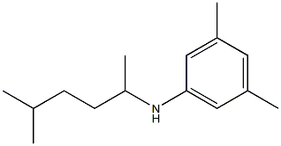 3,5-dimethyl-N-(5-methylhexan-2-yl)aniline,,结构式