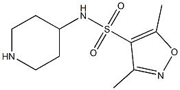 3,5-dimethyl-N-(piperidin-4-yl)-1,2-oxazole-4-sulfonamide