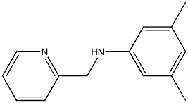 3,5-dimethyl-N-(pyridin-2-ylmethyl)aniline,,结构式