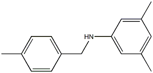 3,5-dimethyl-N-[(4-methylphenyl)methyl]aniline Structure