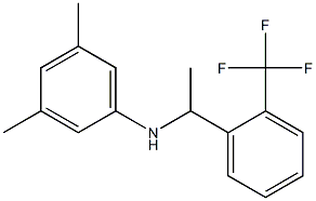 3,5-dimethyl-N-{1-[2-(trifluoromethyl)phenyl]ethyl}aniline Structure