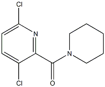 3,6-dichloro-2-(piperidin-1-ylcarbonyl)pyridine Struktur