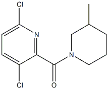 3,6-dichloro-2-[(3-methylpiperidin-1-yl)carbonyl]pyridine Struktur