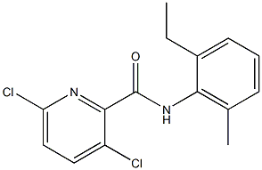 3,6-dichloro-N-(2-ethyl-6-methylphenyl)pyridine-2-carboxamide Structure