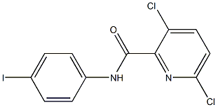 3,6-dichloro-N-(4-iodophenyl)pyridine-2-carboxamide,,结构式