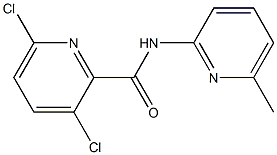 3,6-dichloro-N-(6-methylpyridin-2-yl)pyridine-2-carboxamide 化学構造式