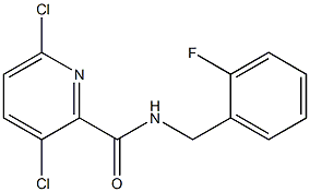 3,6-dichloro-N-[(2-fluorophenyl)methyl]pyridine-2-carboxamide Structure