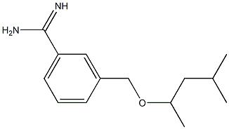 3-[(1,3-dimethylbutoxy)methyl]benzenecarboximidamide 结构式