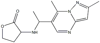 3-[(1-{2,7-dimethylpyrazolo[1,5-a]pyrimidin-6-yl}ethyl)amino]oxolan-2-one|