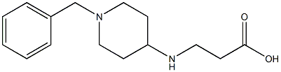 3-[(1-benzylpiperidin-4-yl)amino]propanoic acid Struktur