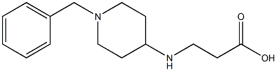 3-[(1-benzylpiperidin-4-yl)amino]propanoic acid Structure