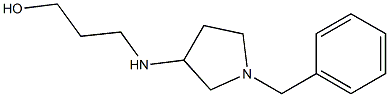 3-[(1-benzylpyrrolidin-3-yl)amino]propan-1-ol 化学構造式
