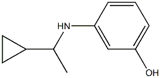 3-[(1-cyclopropylethyl)amino]phenol,,结构式