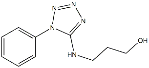 3-[(1-phenyl-1H-1,2,3,4-tetrazol-5-yl)amino]propan-1-ol 化学構造式
