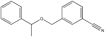 3-[(1-phenylethoxy)methyl]benzonitrile Struktur