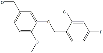 3-[(2-chloro-4-fluorophenyl)methoxy]-4-methoxybenzaldehyde