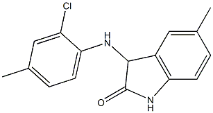 3-[(2-chloro-4-methylphenyl)amino]-5-methyl-2,3-dihydro-1H-indol-2-one|