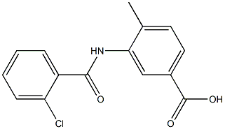 3-[(2-chlorobenzoyl)amino]-4-methylbenzoic acid Structure