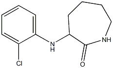 3-[(2-chlorophenyl)amino]azepan-2-one Structure