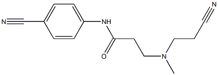 3-[(2-cyanoethyl)(methyl)amino]-N-(4-cyanophenyl)propanamide