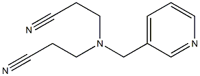 3-[(2-cyanoethyl)(pyridin-3-ylmethyl)amino]propanenitrile,,结构式