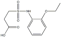 3-[(2-ethoxyphenyl)sulfamoyl]propanoic acid 化学構造式