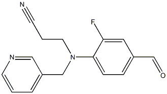 3-[(2-fluoro-4-formylphenyl)(pyridin-3-ylmethyl)amino]propanenitrile