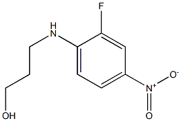 3-[(2-fluoro-4-nitrophenyl)amino]propan-1-ol 结构式