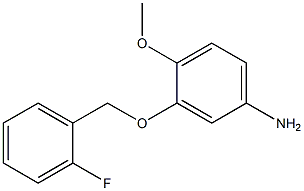 3-[(2-fluorobenzyl)oxy]-4-methoxyaniline 结构式