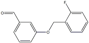 3-[(2-fluorophenyl)methoxy]benzaldehyde Structure