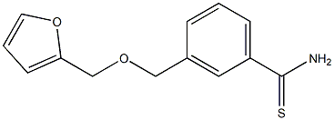 3-[(2-furylmethoxy)methyl]benzenecarbothioamide 化学構造式