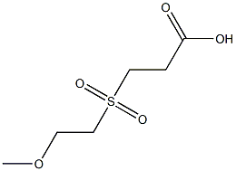 3-[(2-methoxyethyl)sulfonyl]propanoic acid 结构式