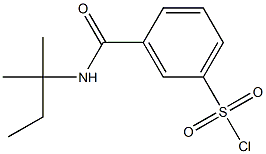 3-[(2-methylbutan-2-yl)carbamoyl]benzene-1-sulfonyl chloride Structure