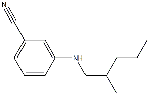 3-[(2-methylpentyl)amino]benzonitrile,,结构式